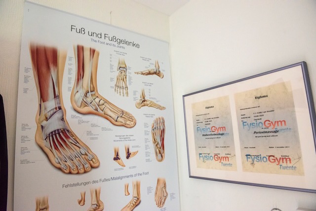 Poster van anatomie van de voet